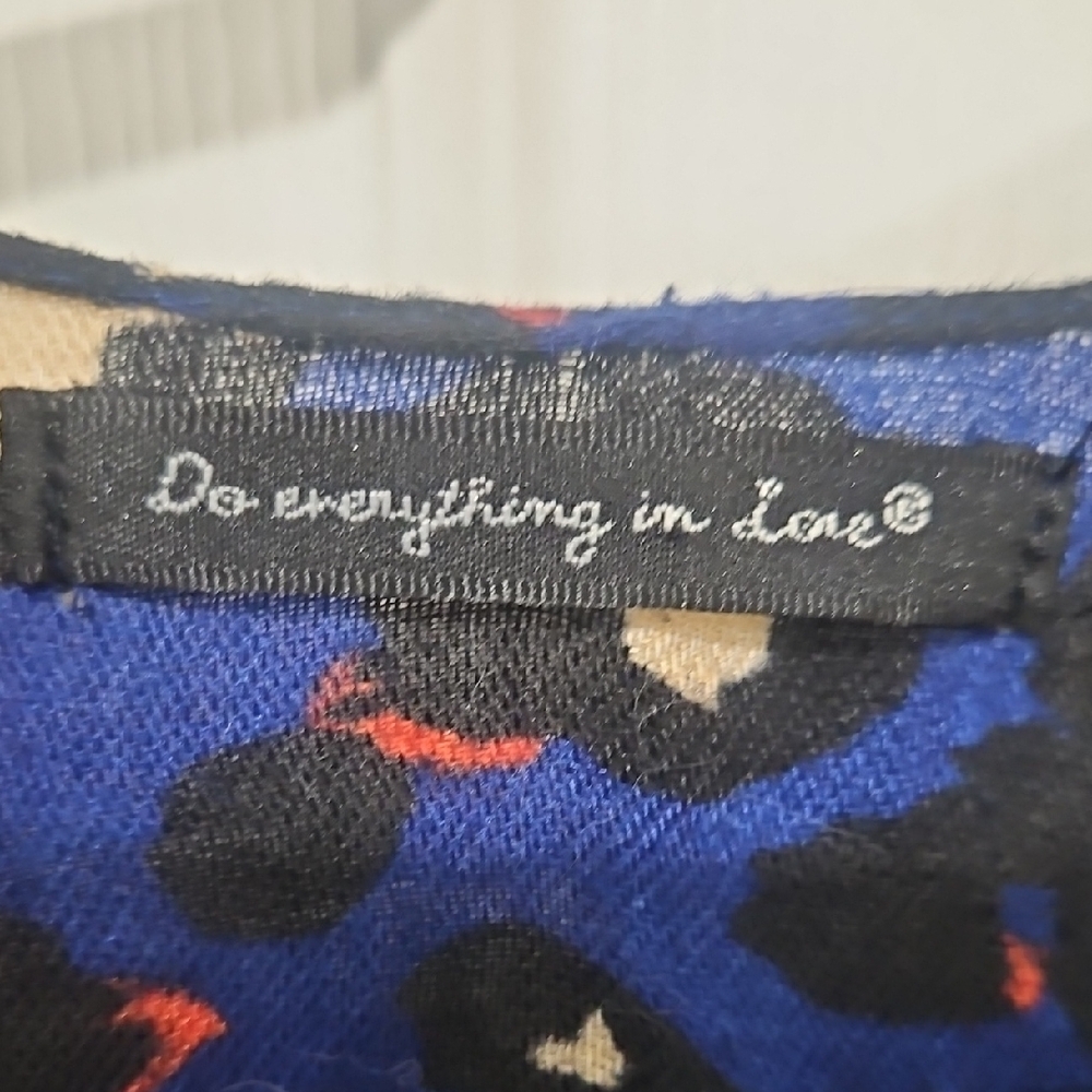 Bundle Sale | 4 For $20 | Do Everything in Love Blue and Black Patterned Kimono - Picture 2 of 5